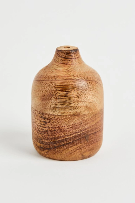 Mini vase en bois - Marron - Home All | H&M FR
