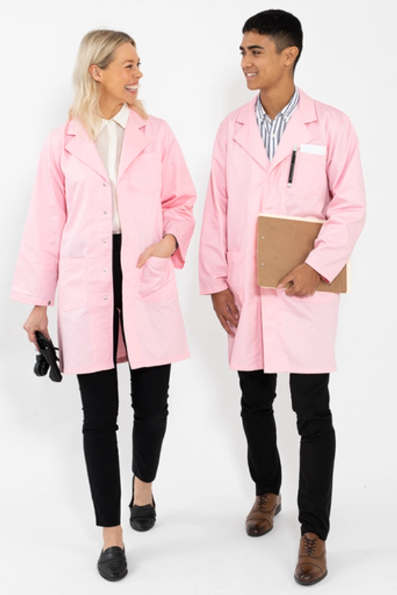 Classic Fit Pink Lab Coat