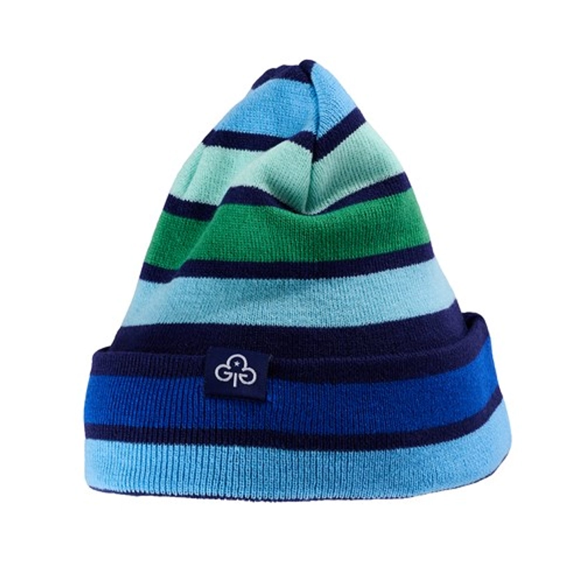 Girlguiding striped beanie hat | Official Girlguiding shop