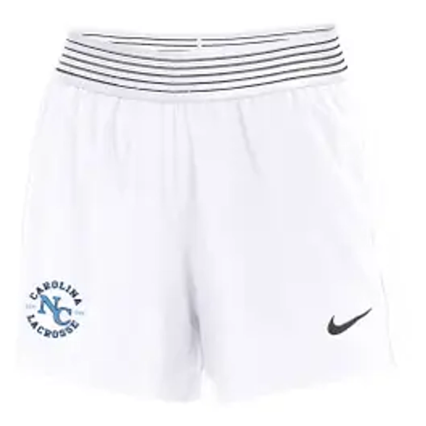 North Carolina Nike Flex Women's Lacrosse Shorts - White