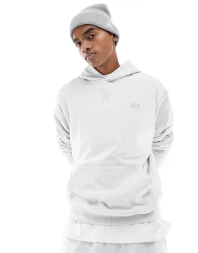 New Balance Athletics french terry hoodie in grey | ASOS