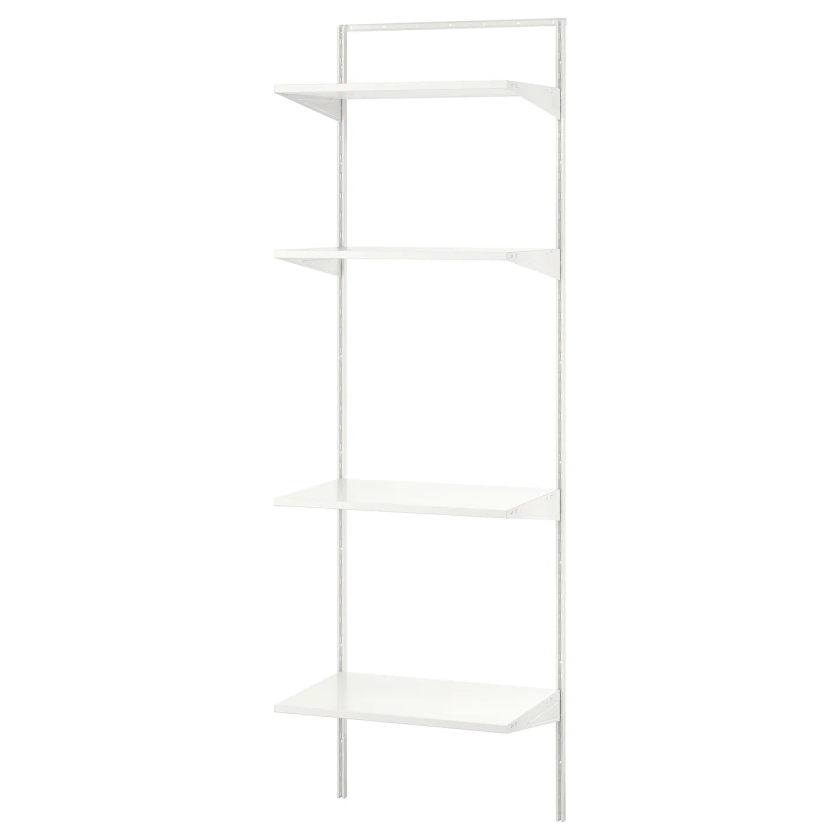 BOAXEL Shelving unit, white, 243/8x153/4x79" - IKEA