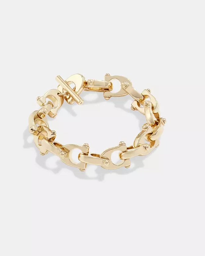 COACH® | Chunky Signature Chain Link Bracelet