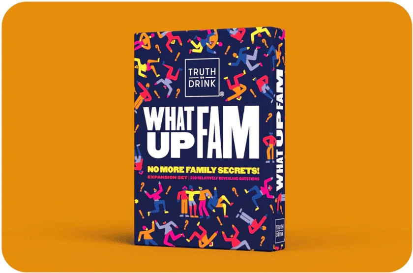 Truth or Drink: What Up Fam | Family Secrets Card Game by Cut