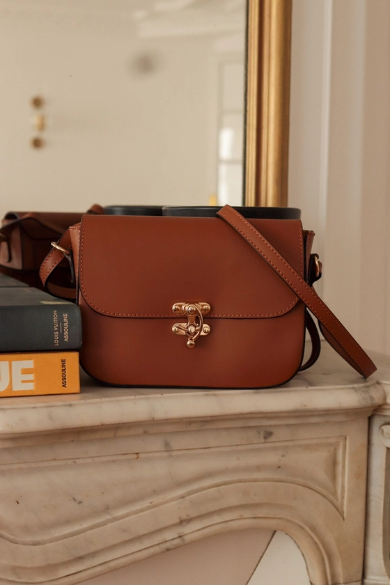 Sac Roméo en cuir camel