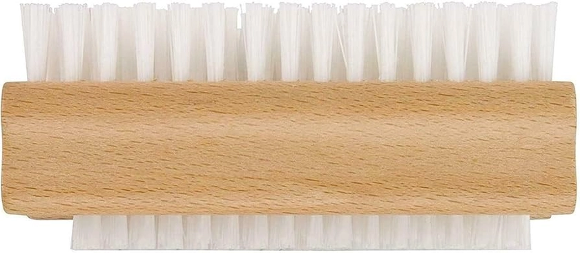 Elliott Wooden Nail Brush, Double Sided Hand and Nail Cleaning Brush, Scrubbing Brush To Clean Fingertips, Can Be Used on Fingernails And Toenails, Perfect For At Home Manicure And Pedicure