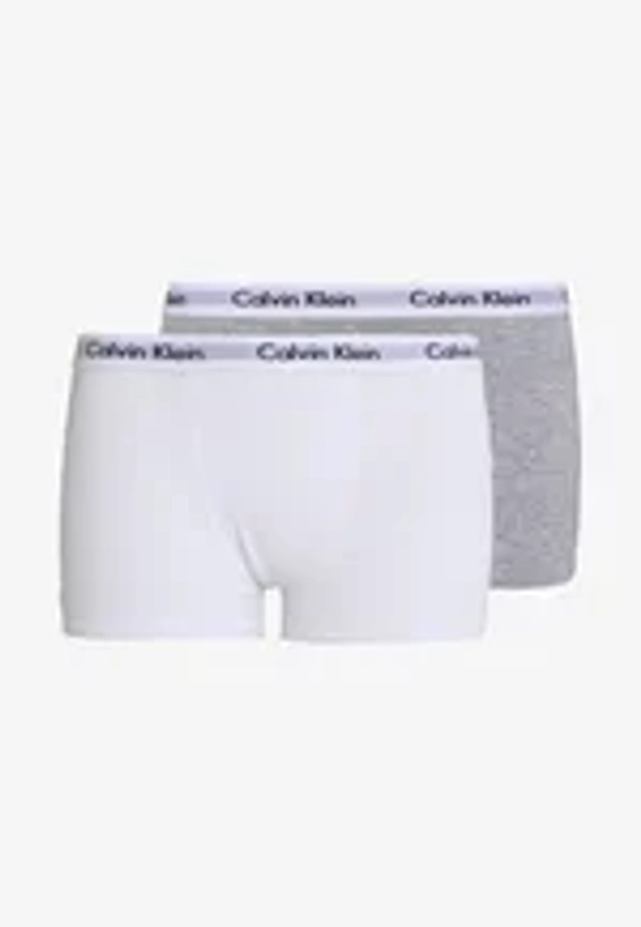 Calvin Klein Underwear 2 PACK - Shorty - white/grey heather/gris chiné - ZALANDO.FR