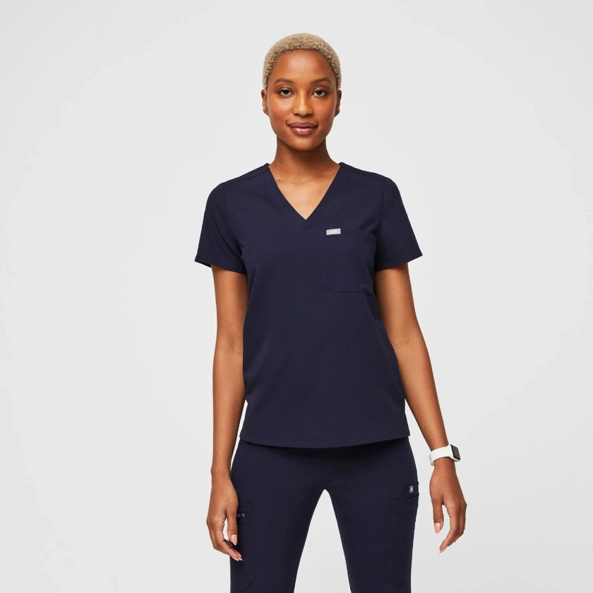 Women's Catarina One-Pocket Scrub Top™ - Navy · FIGS