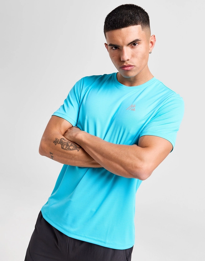 Blue MONTIREX Peak Grid T-Shirt | JD Sports UK 