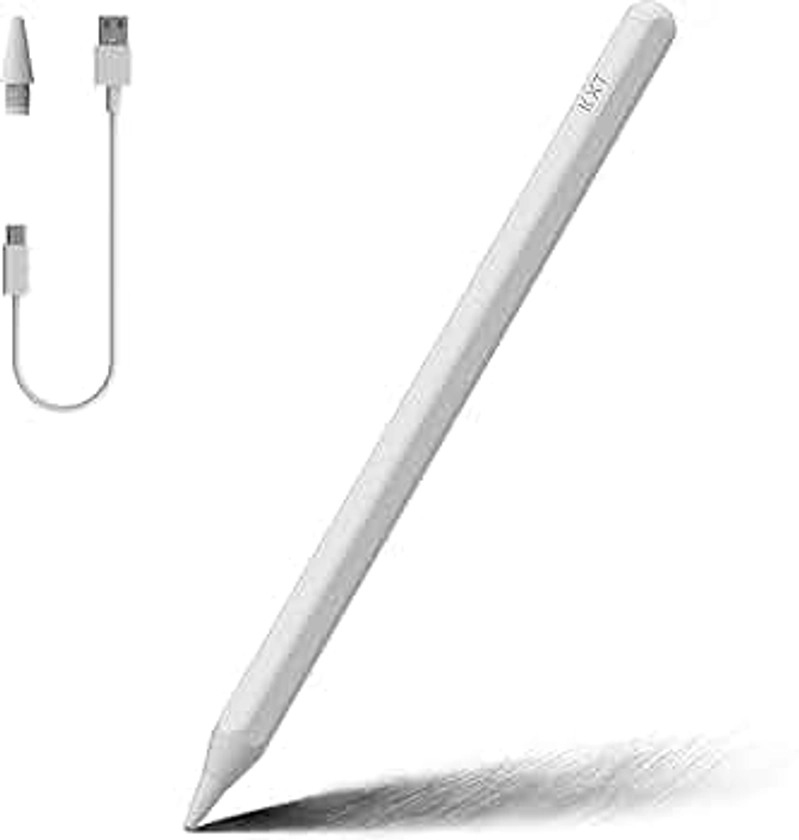 Stylus Pen for Apple iPad(2018-2023),With Tilt Sensitivity & Palm Rejection & Magnetic,Compatible iPad Pro 11/12.9(3/4/5th)/Air 3-4-5/Mini 5-6/iPad 6/7/8/9/10th Generation,Writing/Drawing Pencil