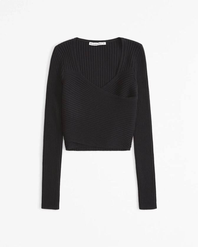 Women's LuxeLoft Slim Wrap Sweater | Women's Tops | Abercrombie.com