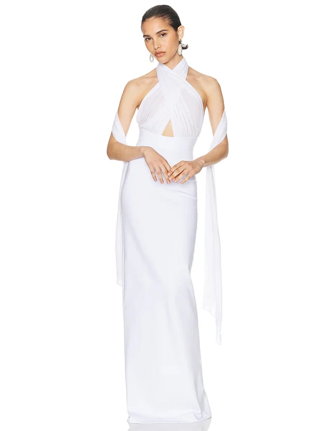 Helsa The Amber Dress in White | FWRD