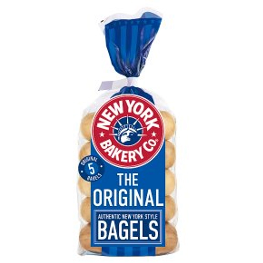 New York Bakery Co Plain Bagels