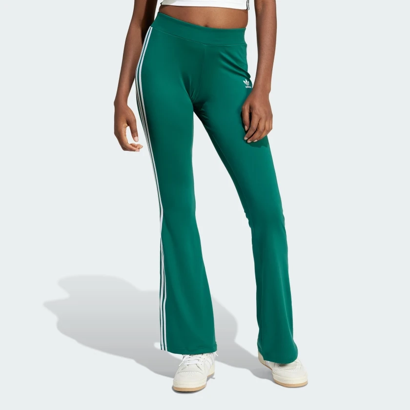 adidas Adicolor Flared Leggings - Green | Free Shipping with adiClub | adidas US