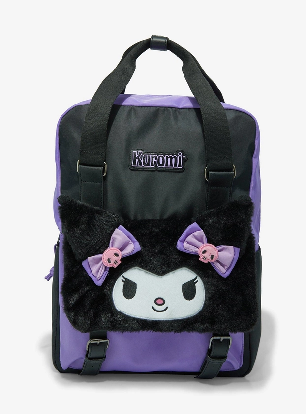 Kuromi Fuzzy Face Backpack