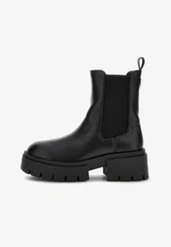 Guess CHARLOTTE STRETCHE - Bottines à plateau - schwarz/noir - ZALANDO.FR