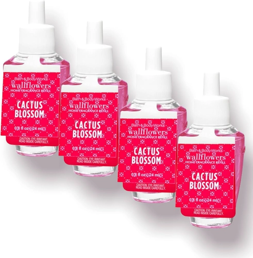 Bath and Body Works WallFlower Fragrance Refill Cactus Blossom 4 Pack. 0.8 oz