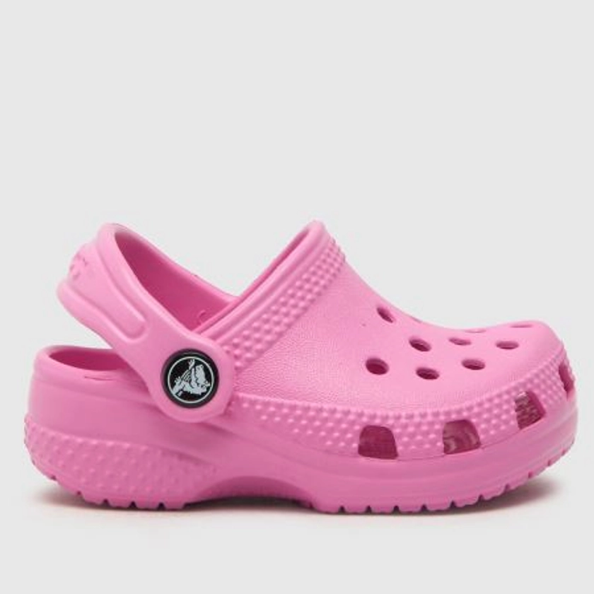 Kids Girls Baby Pink Crocs Littles Clog Sandals | schuh