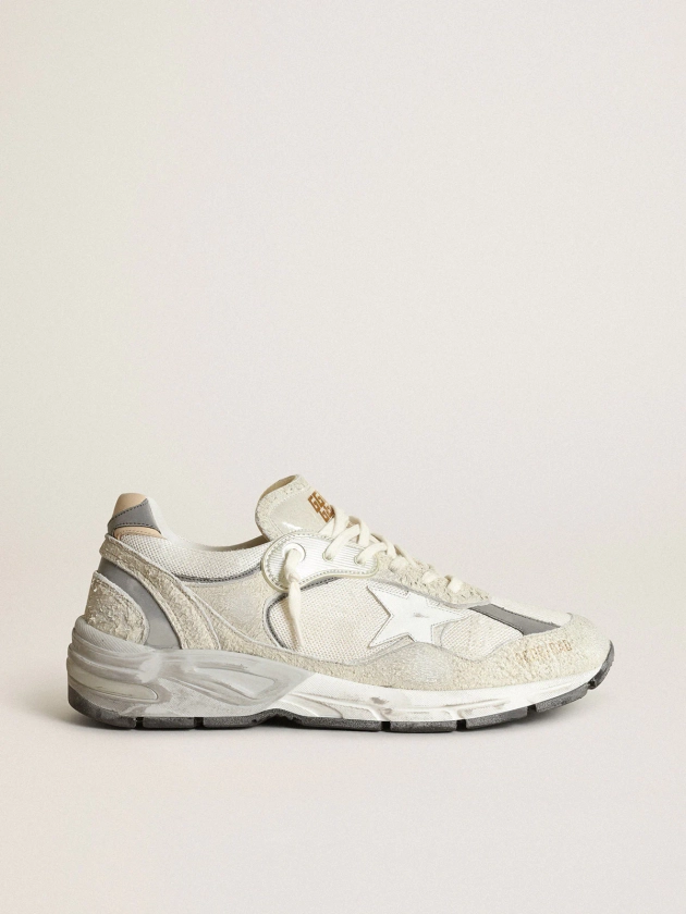 Dad-Star femme en résille et daim blancs | Golden Goose