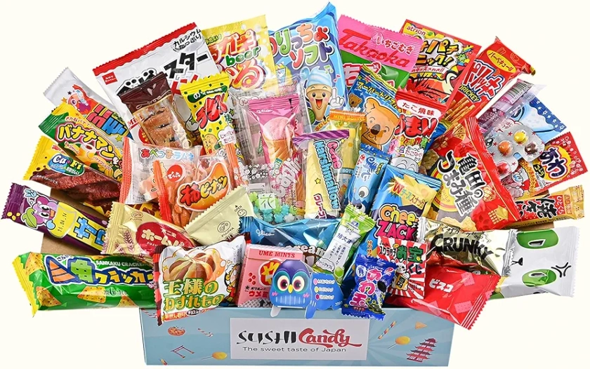 40 Japanese Candy & snack box and other popular sweets (Gift Box)