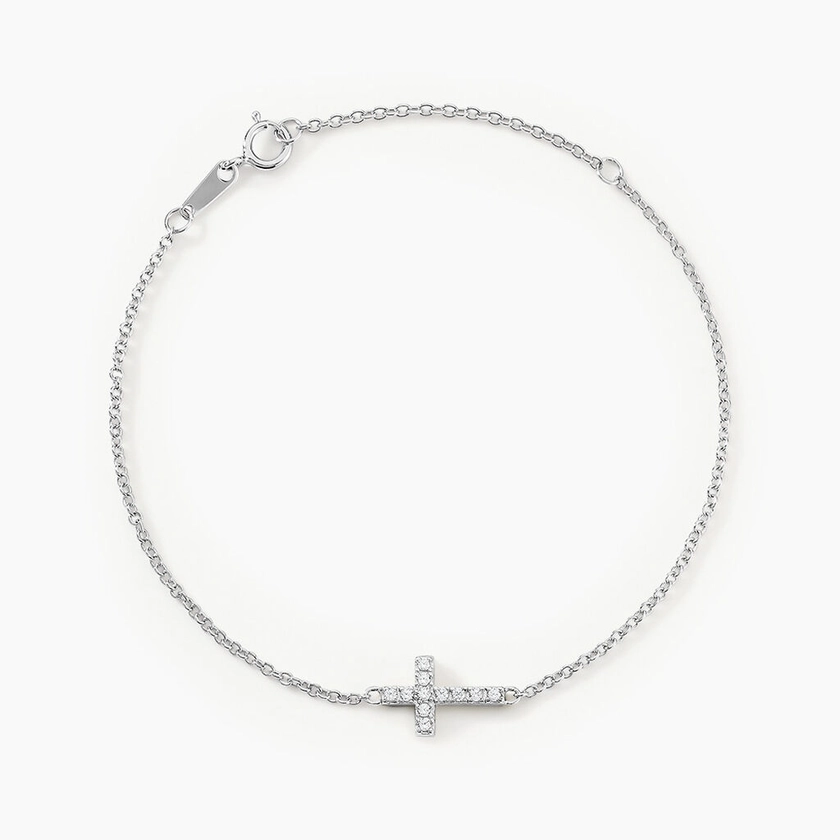 Bracelet Carlie Argent Blanc Oxyde De Zirconium