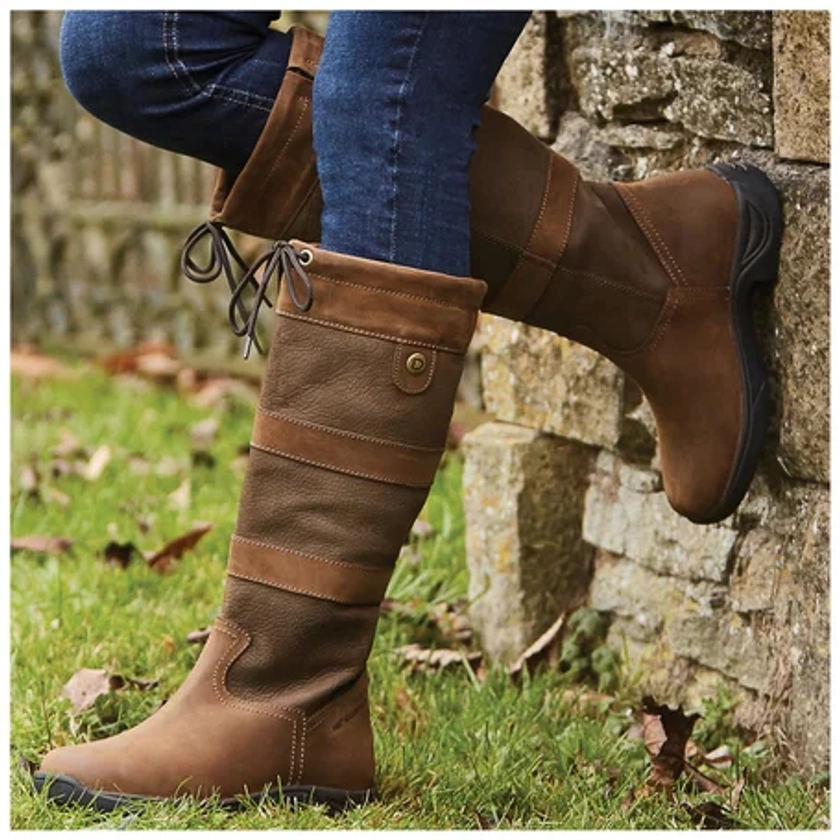 Dublin River III Women's Tall Boots-Chocolate | Riding Warehouse
