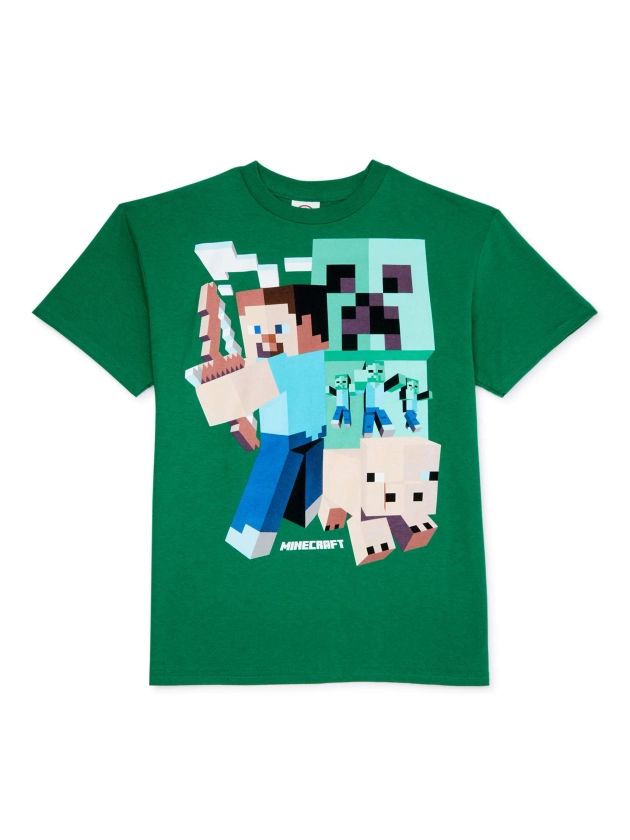 Minecraft Boys 4-18 Short Sleeve Tee