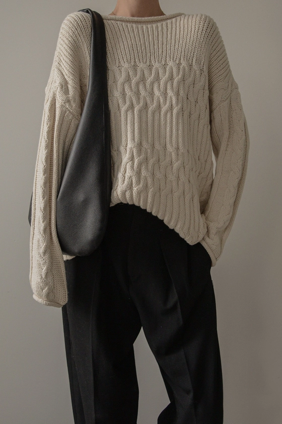 Heritage Fisherman Sweater - Ivory