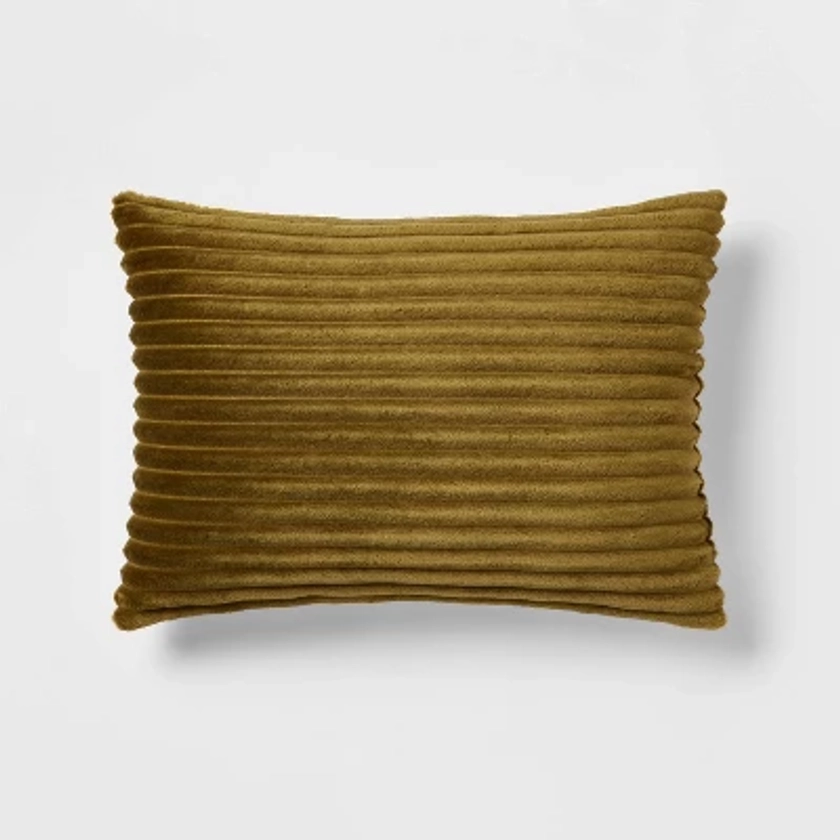 Oblong Cut Plush Decorative Throw Pillow - Room Essentials™