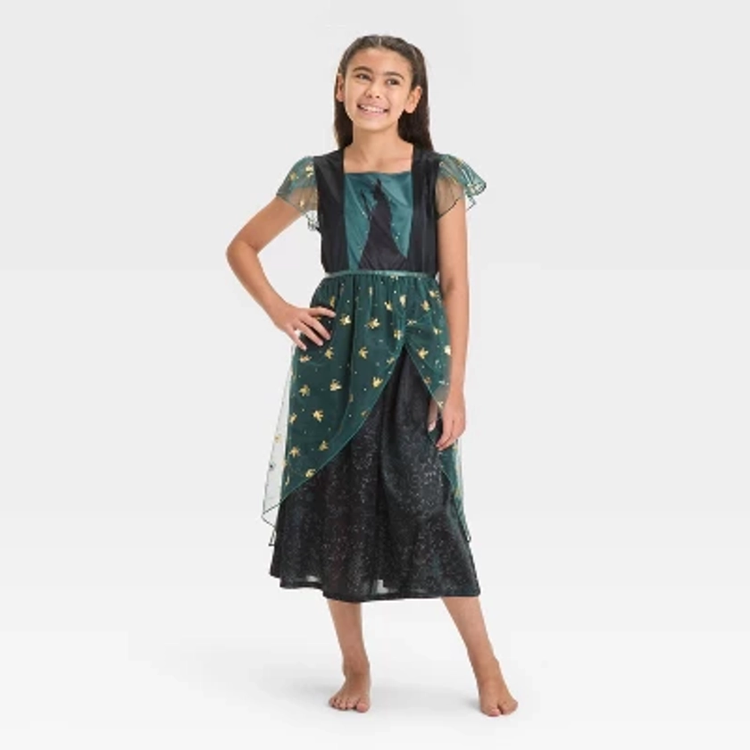 Girls' Wicked Elphaba Dress-Up NightGown - Black L