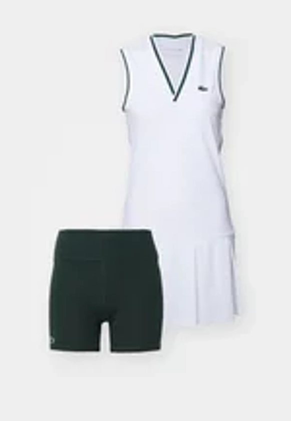 TENNIS DRESS HERITAGE - Robe de sport - blanc/vert