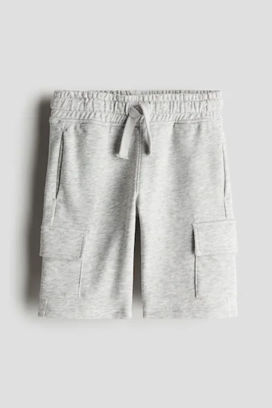 Cargo sweatshirt shorts