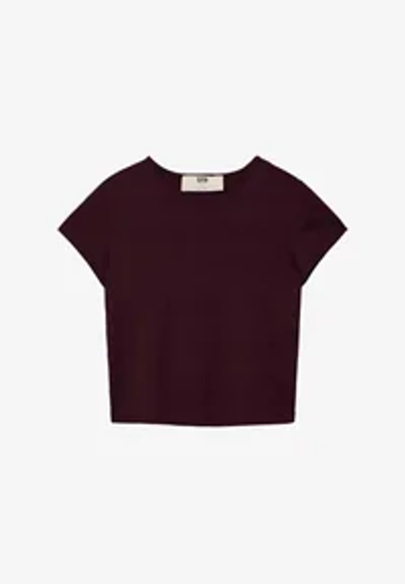 Stradivarius T-shirt basique - bordeaux - ZALANDO.FR