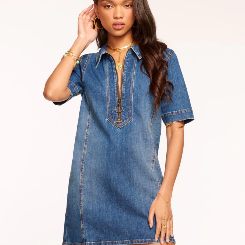 Tunechi Denim Shirt Dress