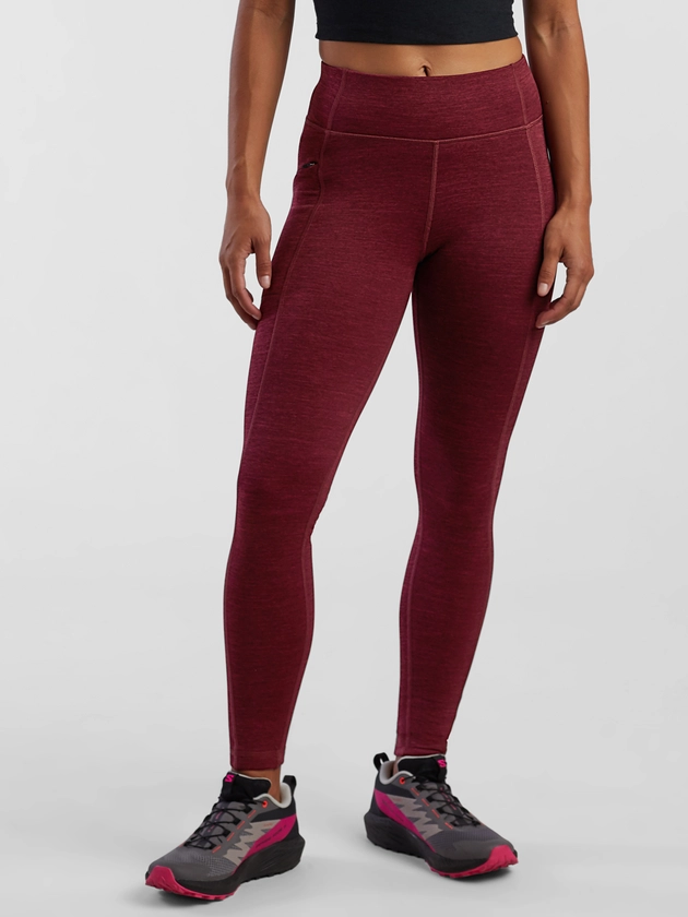 Women's Fleece Lined Leggings: Crash Striated