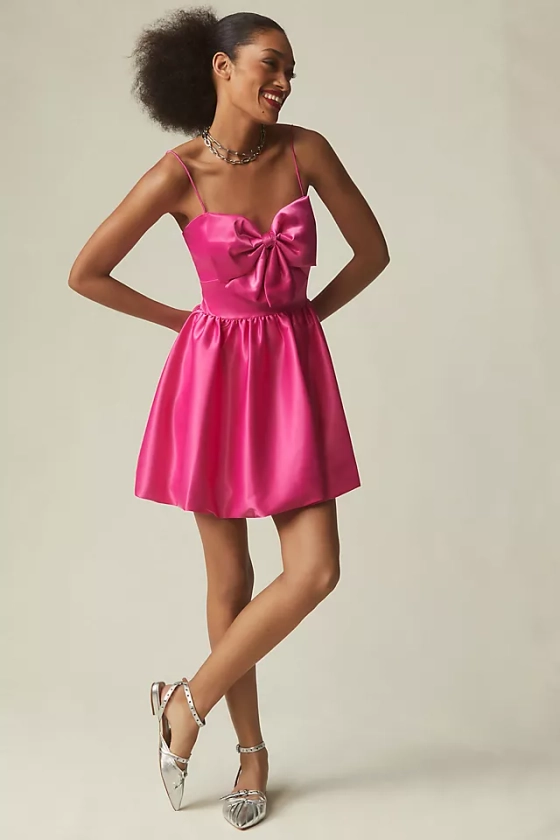 Mac Duggal Bow Bubble Mini Dress