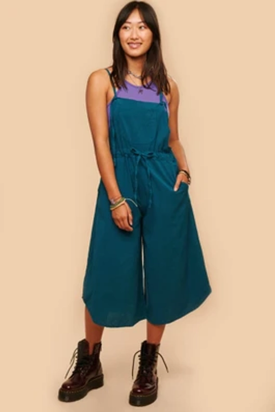 Teal Aura Overall Jumpsuit