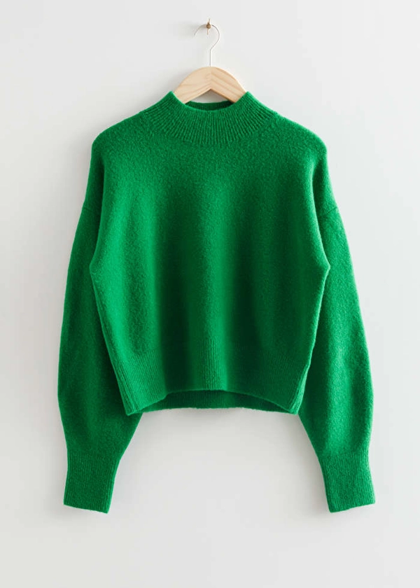 Pull à col montant - Vert vif - Sweaters - & Other Stories FR