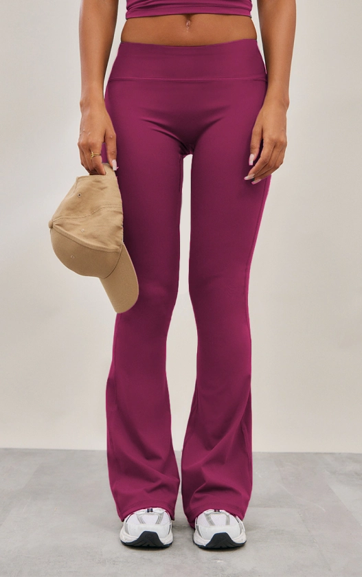 Plum Sculpt High Waist Flare Yoga Pants