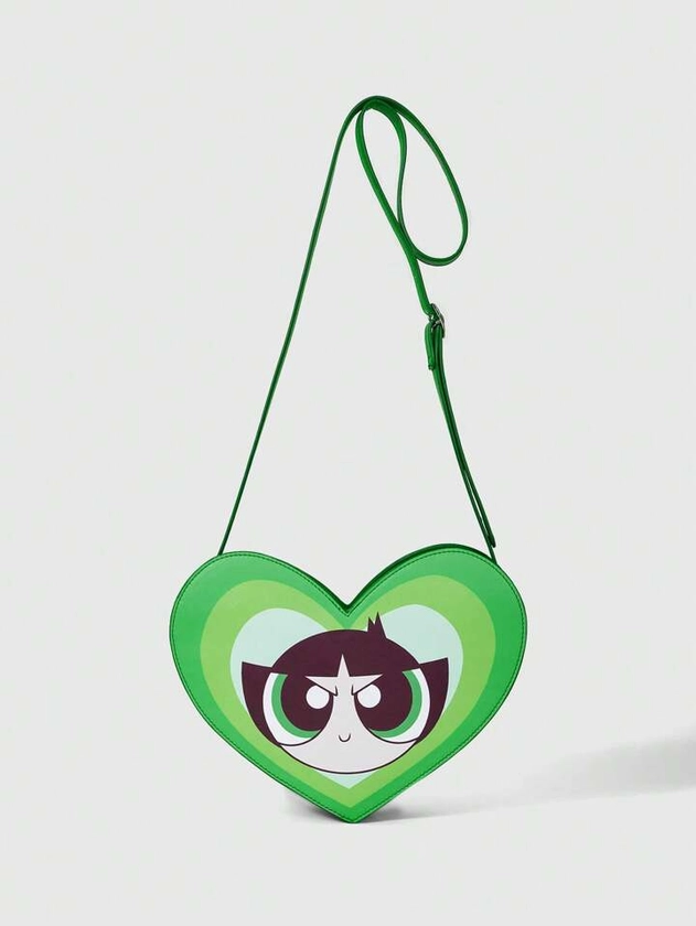 The Powerpuff Girls | ROMWE Cartoon Graphic Heart Design Novelty Bag