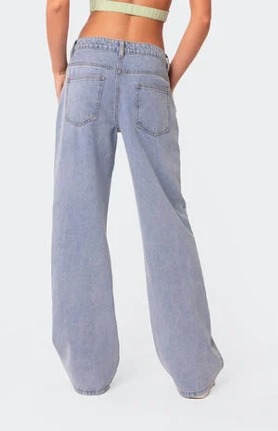 Edikted Raelynn Washed Low Rise Jeans | PacSun