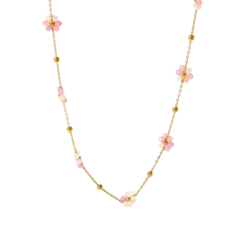 Ketting fleurie roze