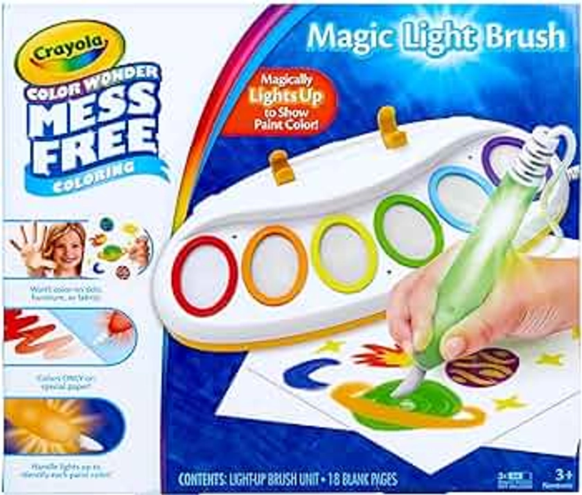 CRAYOLA Color Wonder Magic Light Brush sans désordre, 757130, Varier, 25 Piece Set