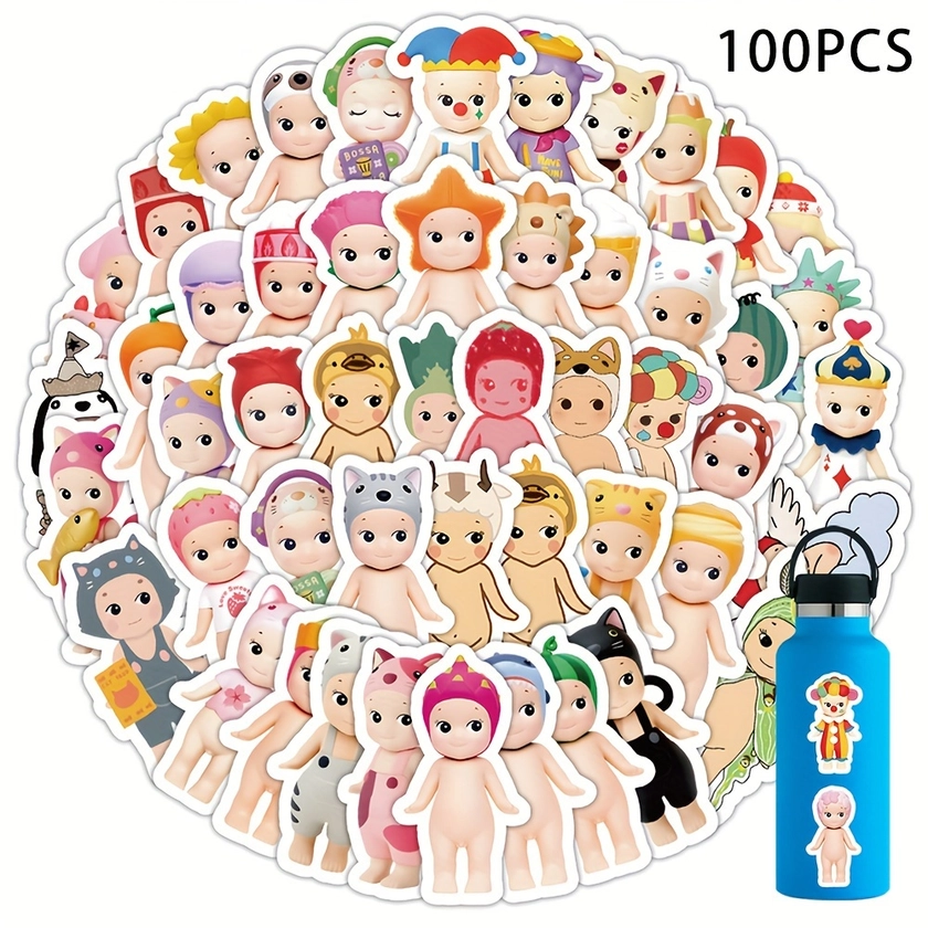 100pcs * Stickers For Water Bottle Laptop Colorful Hat Magic Wear Bicycle Hydroflasks Notebook