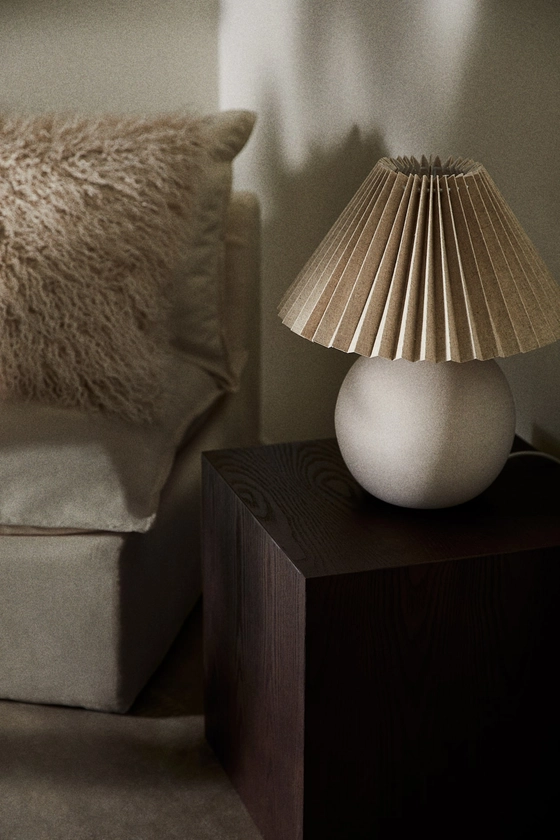 Pleated Lampshade - Beige - Home All | H&M US