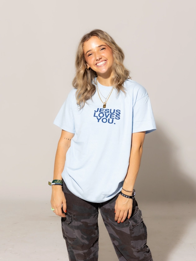 Light Blue Logo Tee