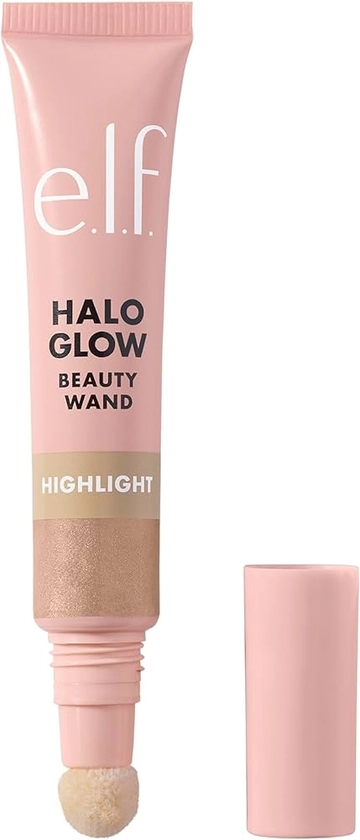 e.l.f. Halo Glow Highlight Beauty Wand, Liquid Highlighter Wand For Luminous, Glowing Skin, Buildable Formula, Vegan & Cruelty-free, Champagne Campaign