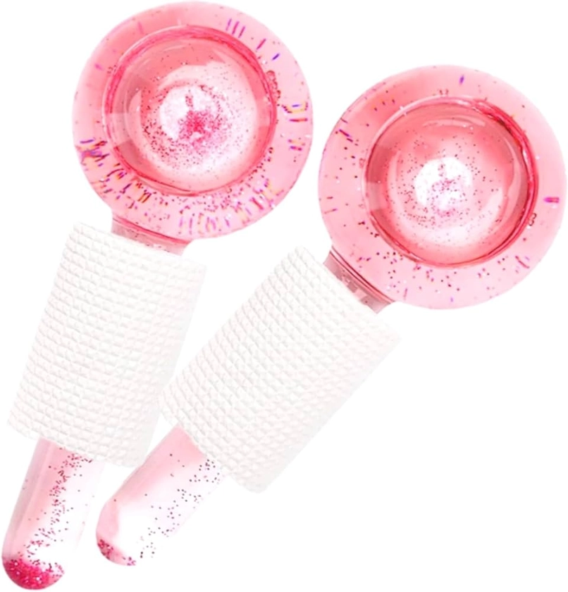 Ice Globes for Facials, New Version Ice Globes, Face Globes, Skincare Tool – Ideal Unique Birthday Gifts & Surprises, Elevate Their Beauty Routine with Innovative Facial Massager (#7 Pink)