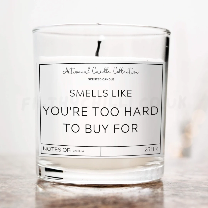 Funny Candles, Hard To Buy for Gift, Funny Gift for Her, Gift for Him, Mothers Day Gifts, Offensive Gift, Joke Candle, Scented Candle Gift ™
