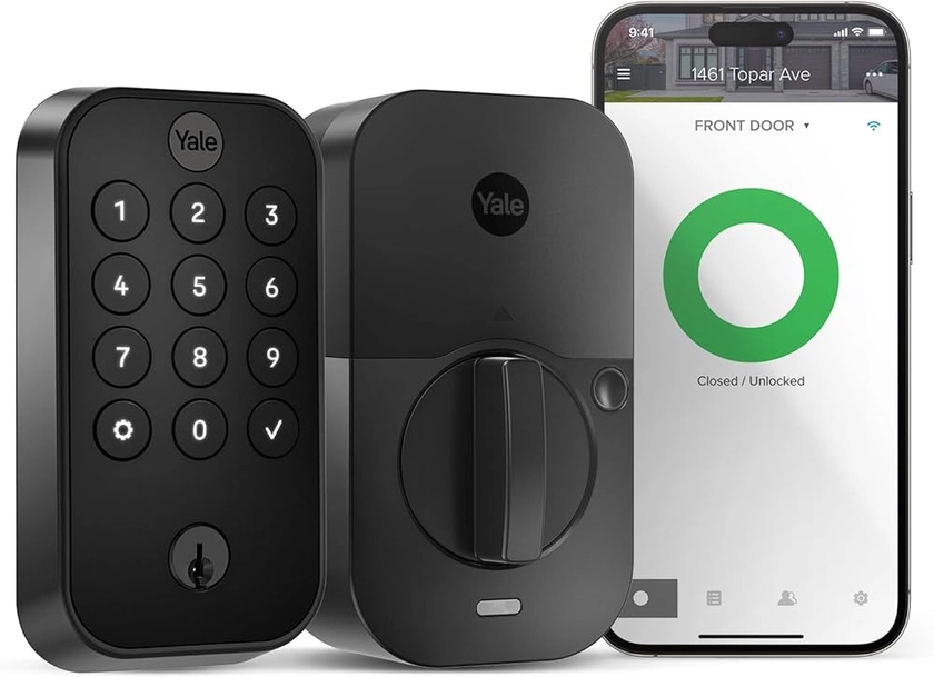 Yale Assure Lock 2 with Wi-Fi ; Keypad Smart Lock with Back-Up Key in Black - YRD410-WF1-BSP - Amazon.com